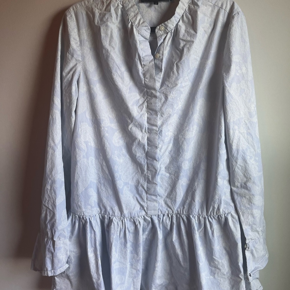Thakoon Striped shirt dress 100% cotton womens size 12